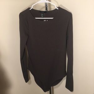 F21 long sleeve body suit